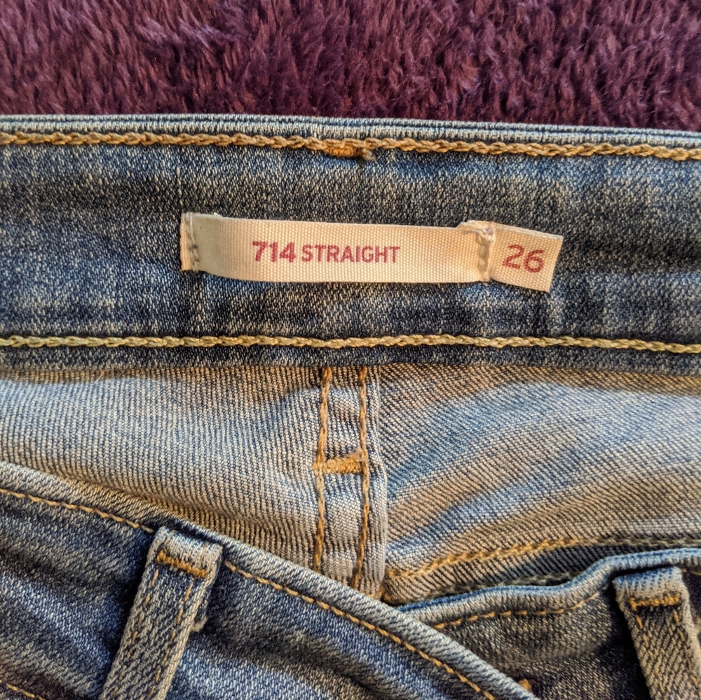 Levi's 714 straight jeans